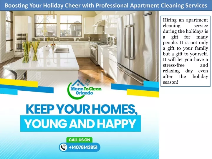 boosting your holiday cheer with professional apartment cleaning services