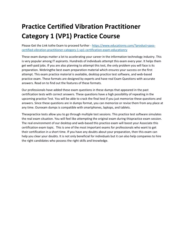 practice certified vibration practitioner