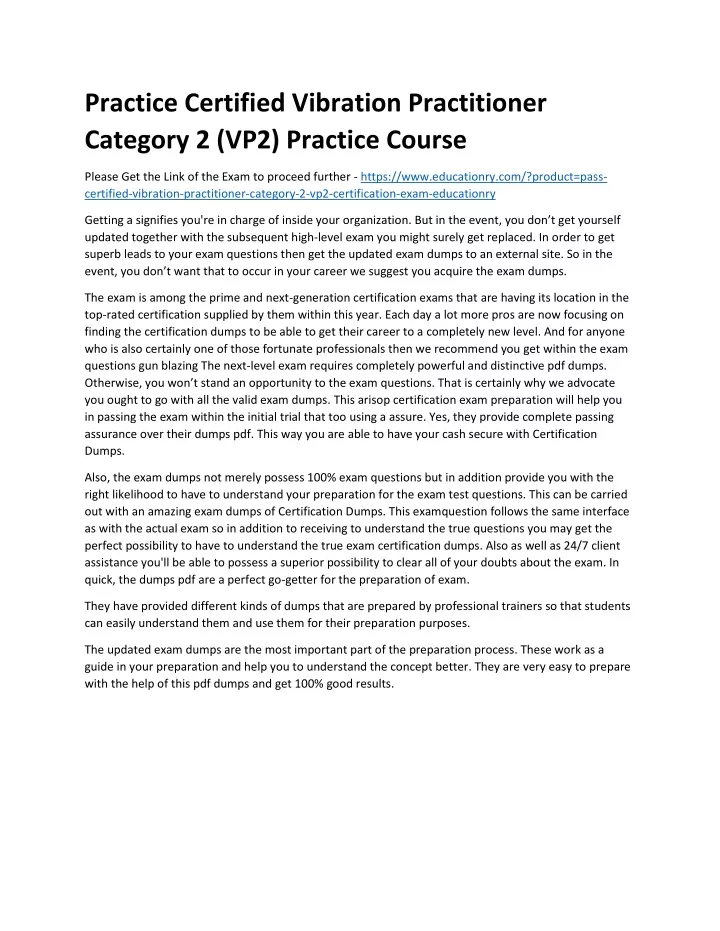 practice certified vibration practitioner