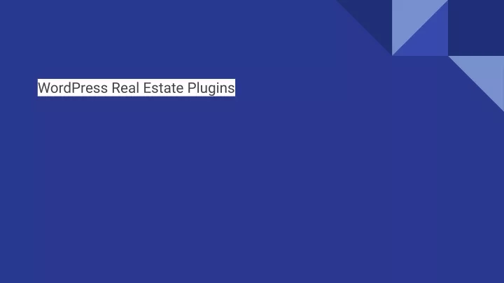 wordpress real estate plugins