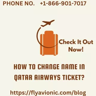 How To Change Name In Qatar Airways Ticket