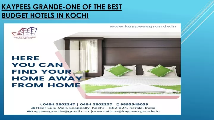 kaypees grande one of the best budget hotels in kochi