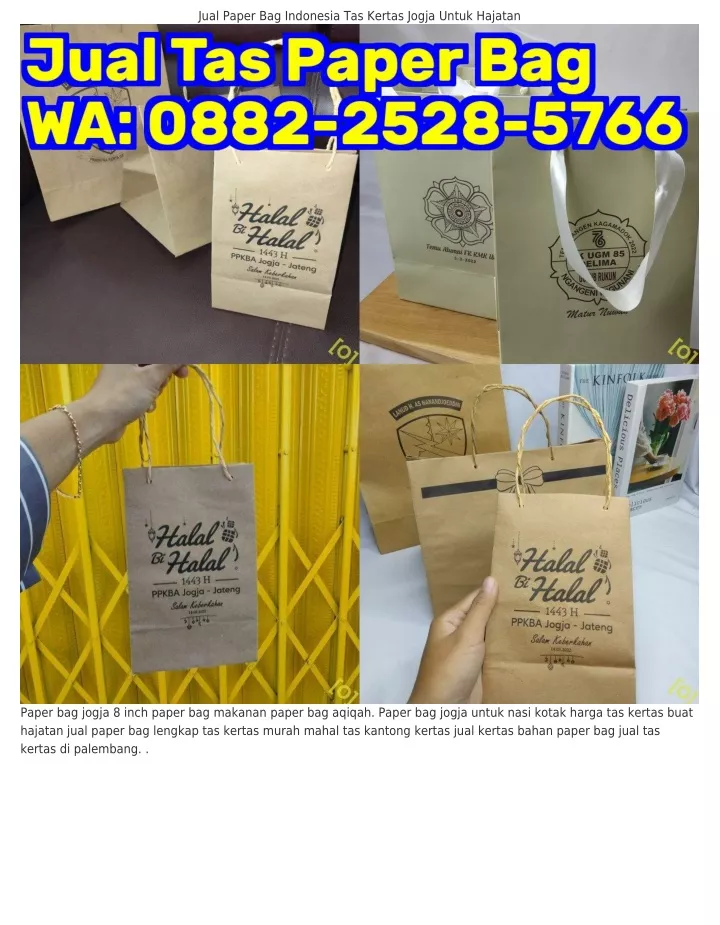 jual paper bag indonesia tas kertas jogja untuk