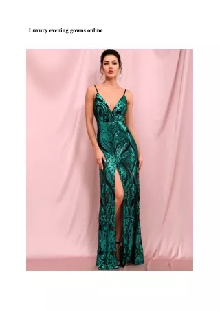 Luxury evening gowns online