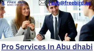 Pro Services In Abu dhabi