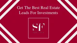 Get the Best Real Estate Leads in the USA