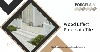 What are the critical advantages of wood-effect outdoor tiles over natural