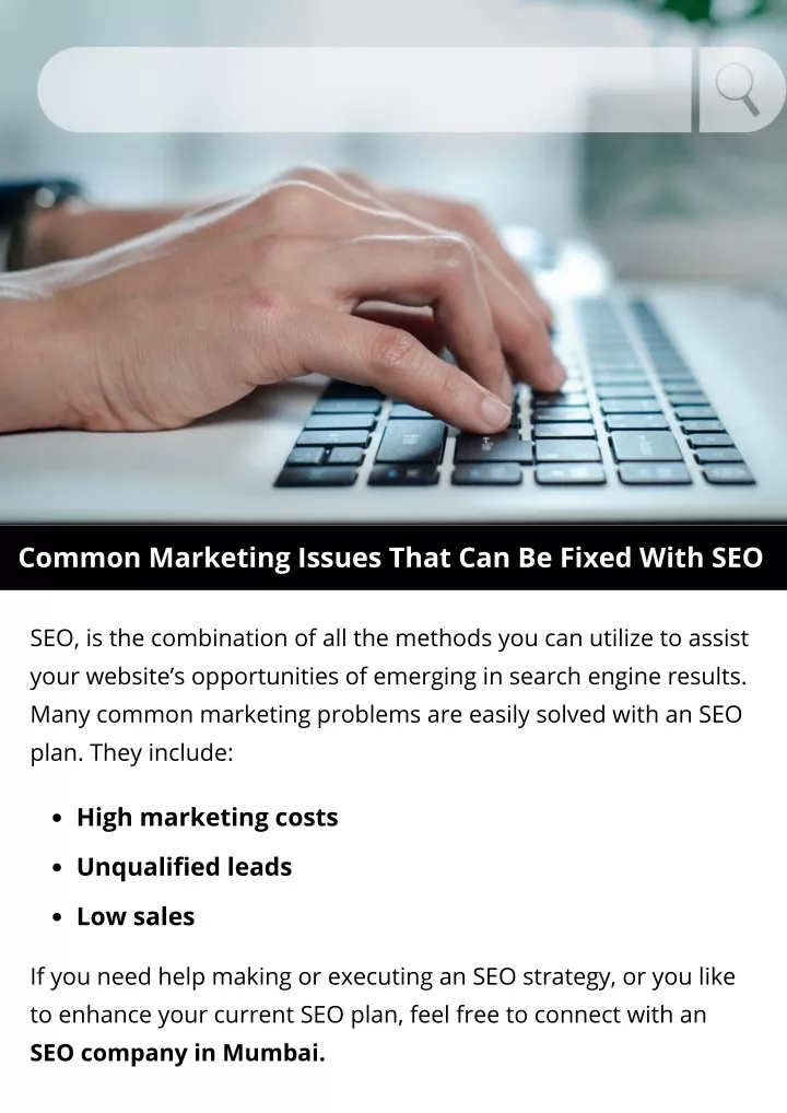 common marketing issues that can be fixed with seo