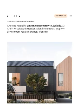 Construction Company Adelaide