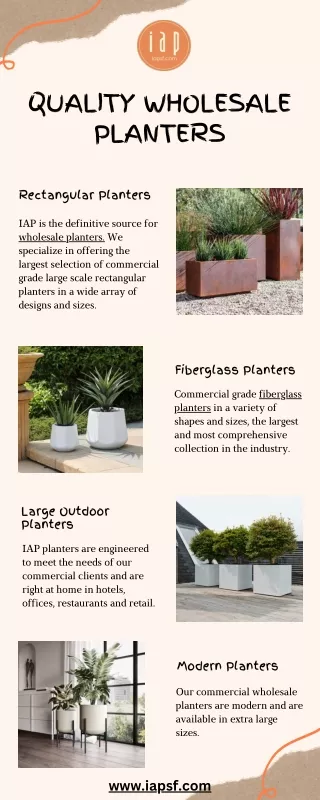 quality wholesale planters