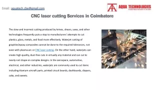 CNC Laser cutting services