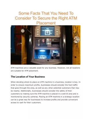 some facts that you need to consider to secure