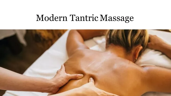 modern tantric massage