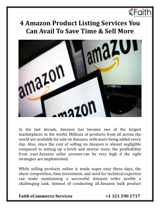 4 amazon product listing services you can avail