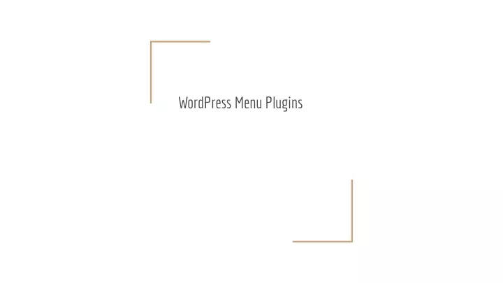 wordpress menu plugins