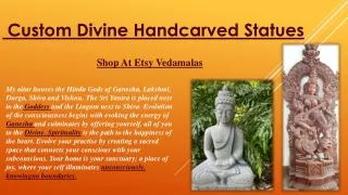 custom divine handcarved statues