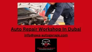 Auto Repair Workshop In Dubai