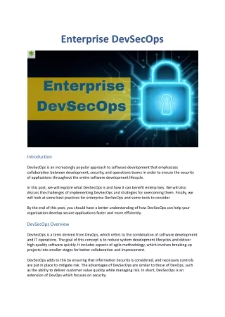 enterprise devsecops