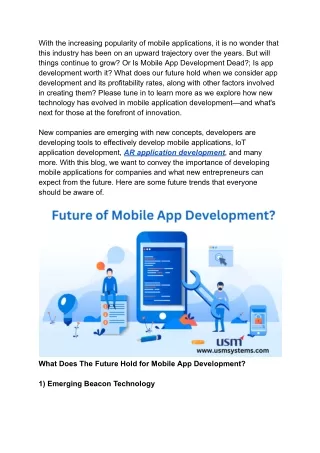 with the increasing popularity of mobile