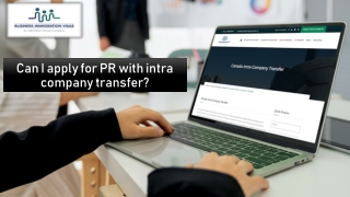 can i apply for pr with intra company transfer