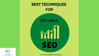 OFF-PAGE SEO TECHNIQUES