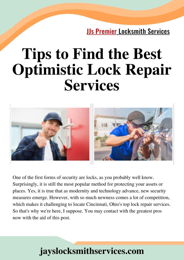 tips to find the best optimistic lock repair