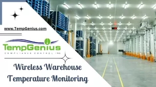 Wireless Warehouse Temperature Monitoring