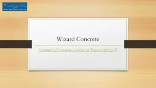 Commercial Concrete Contractor Tarpon Springs FL | Wizardconcrete.com