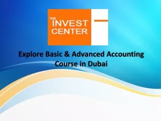 Checkout Invest Training Center For The Best Accounting Course In Dubai