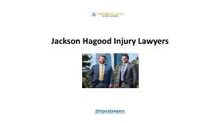 Jackson Hagood Injury Lawyers