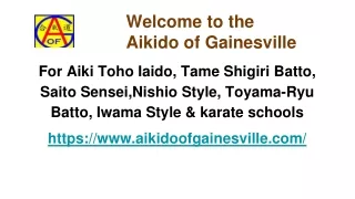Get the best aikido classes Florida - Aikido of Gainsville