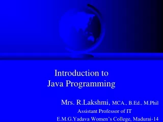 chapter 1-java Programming