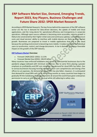 ERP Software Market Size