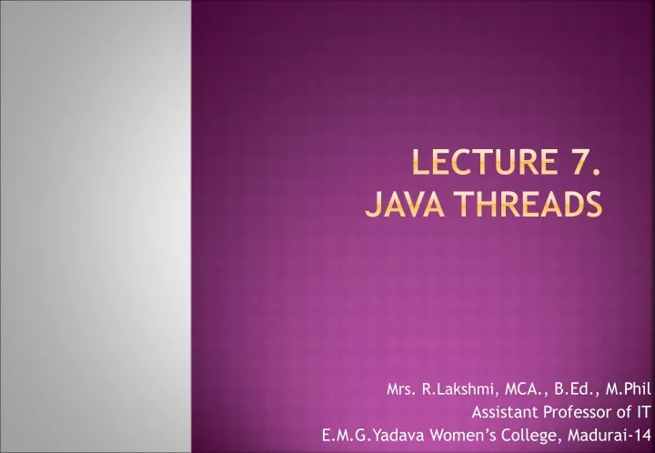 lecture 7 java threads
