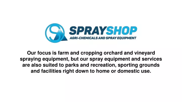 our focus is farm and cropping orchard