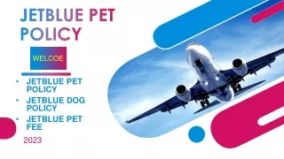 JETBLUE PET POLICY