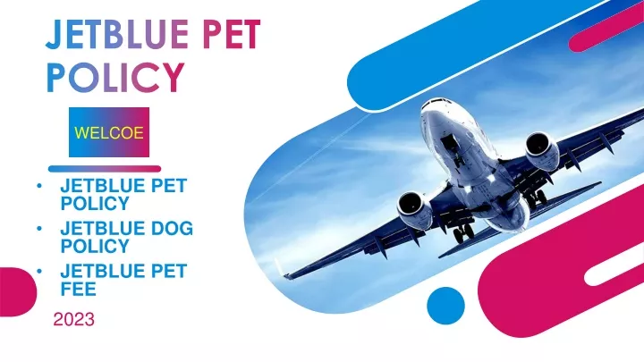 jetblue pet policy