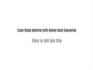 exam study material with money back guarantee