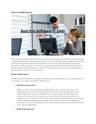 what is an erp system