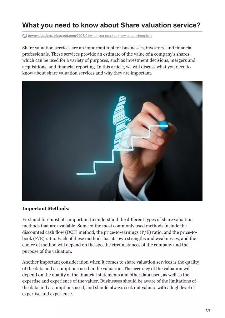 what you need to know about share valuation