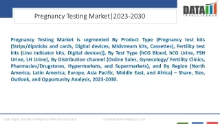 pregnancy testing market 2023 2030