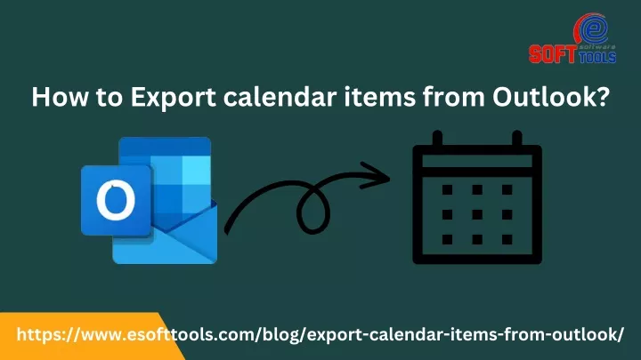 how to export calendar items from outlook