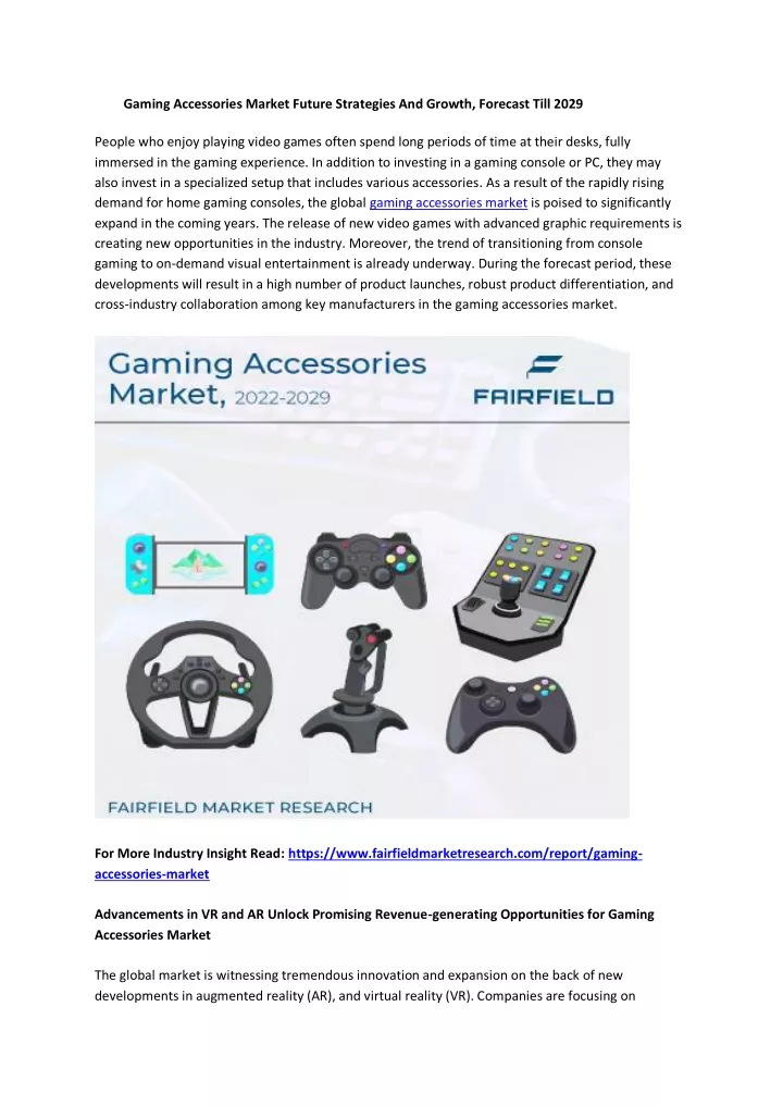 gaming accessories market future strategies