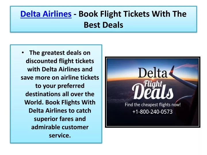 delta airlines book flight tickets with the best deals