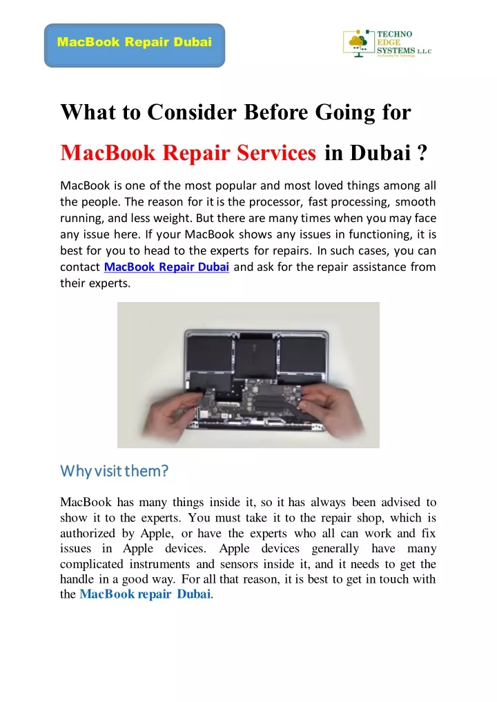 macbook repair dubai