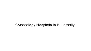 Gynecology Hospitals in Kukatpally