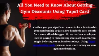 all you need to know about getting gym discounts