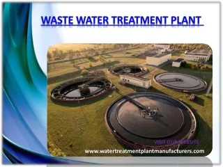 waste water treatment plant