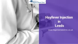 hayfever injection in leeds