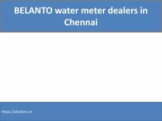 BELANTO water meter dealers in Chennai